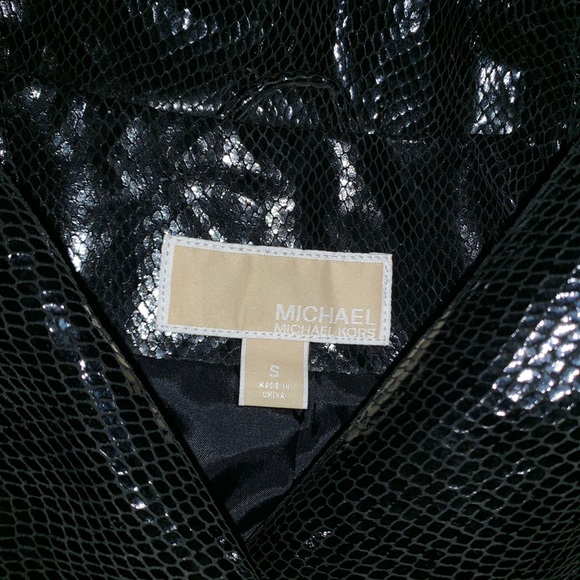 Michael Kors Black snakeskin jacket - Picture 2 of 4